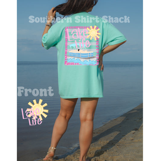 Lake Life Comfort Colors tee | Island Reef