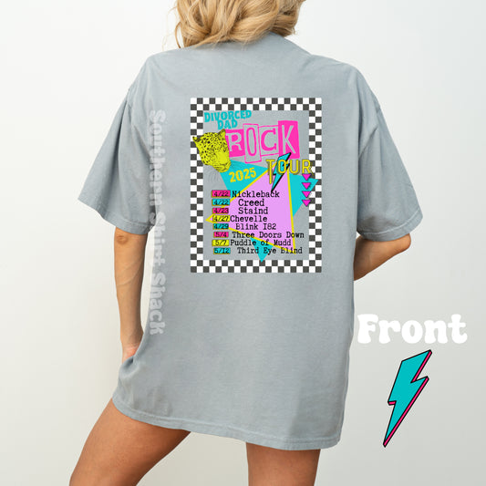 Divorced Dad Tour Comfort Colors tee | Gray