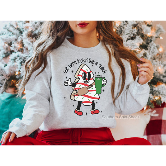 Boujee Christmas Tree Cake Sweatshirt
