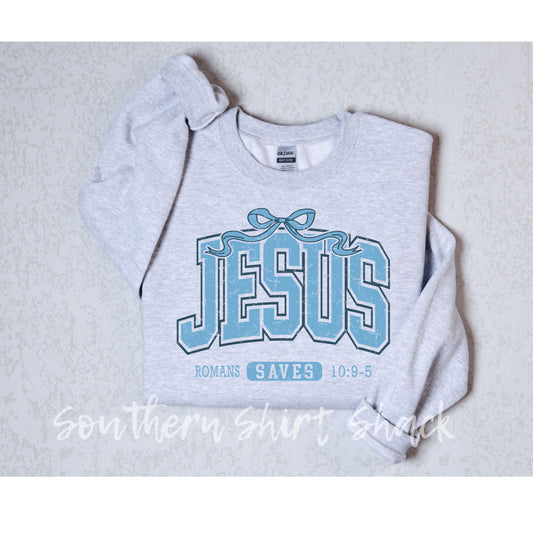 Jesus Saves Sweatshirt | Ash Gray