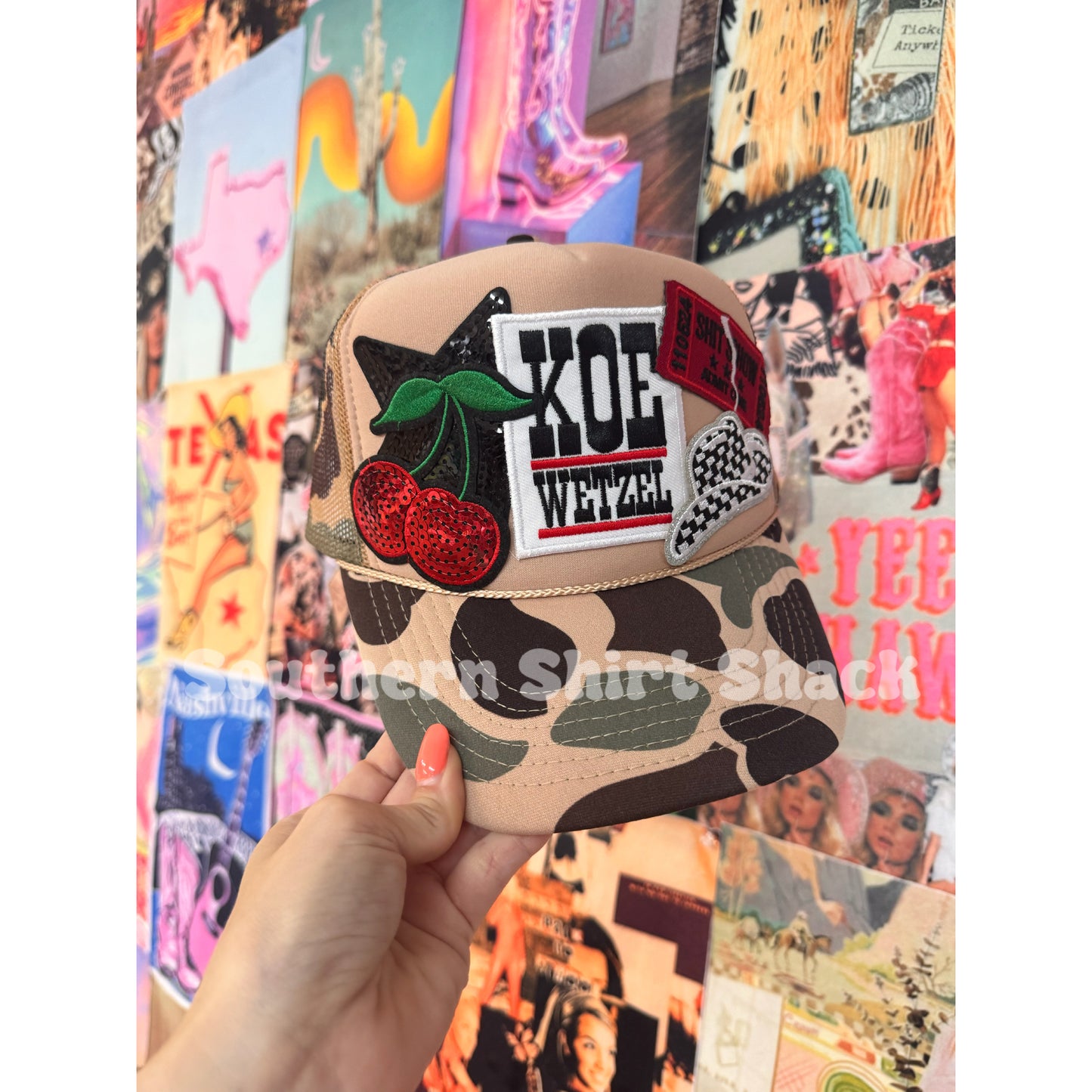 Ticket to your Sh!t Show Camo Trucker Hat | ready to ship