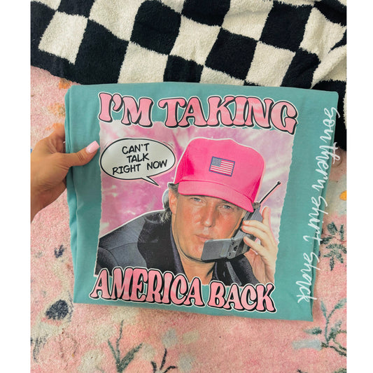 Retro Don taking America back Comfort Colors tee | Seafoam