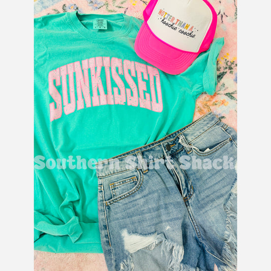 Varsity Sunkissed Comfort Colors tee | Island Green