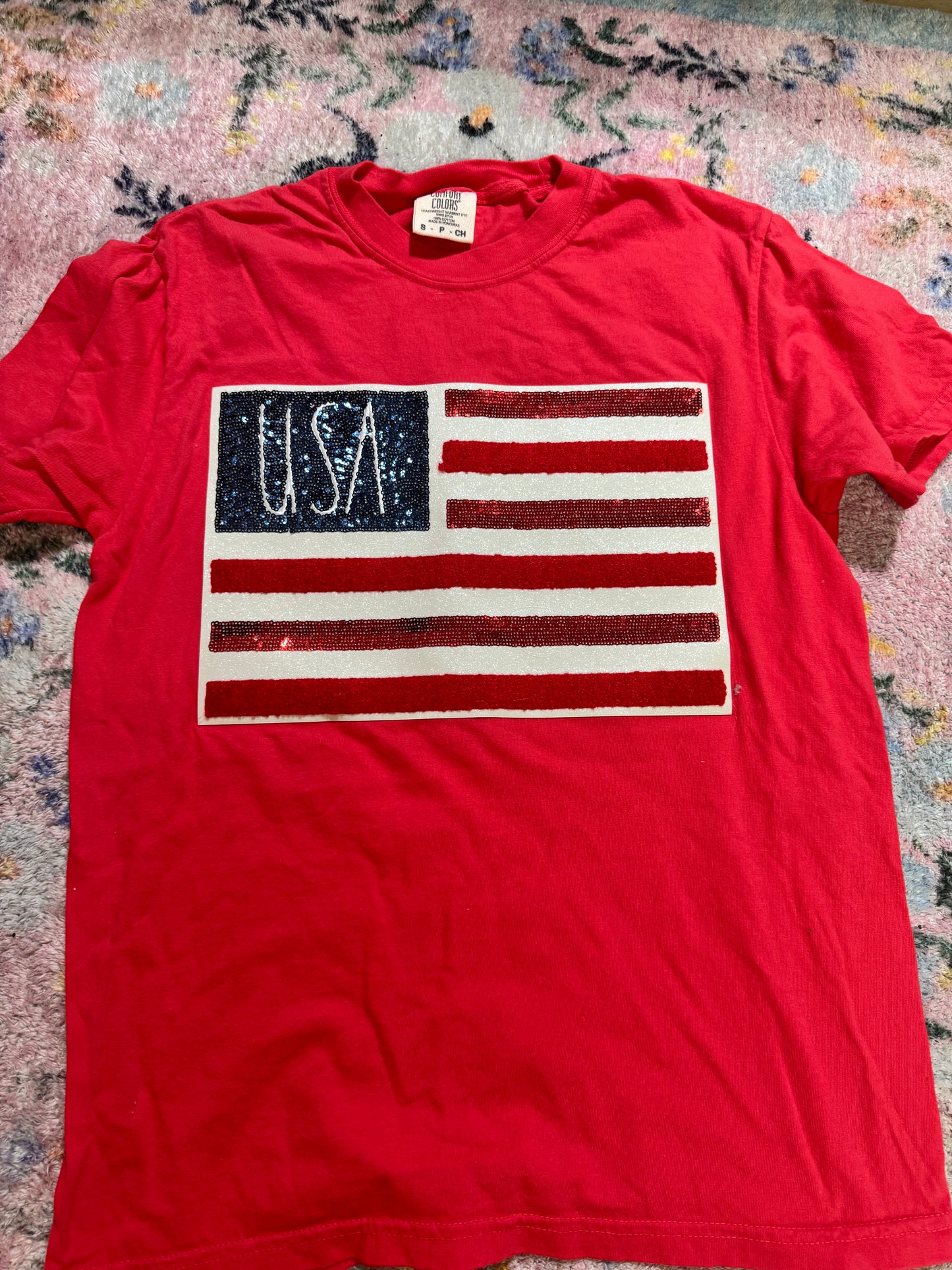 Flag patch tee | s | READY TO SHIP