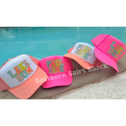 Pool Side | Lake Bum Sequin Trucker Hat