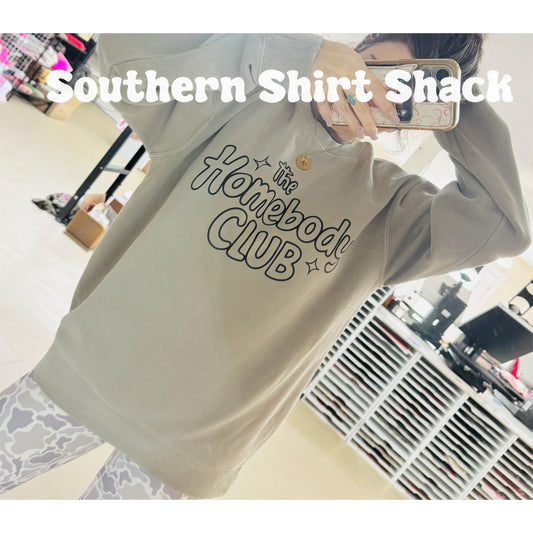 Homebody club Sweatshirt | taupe mineral wash