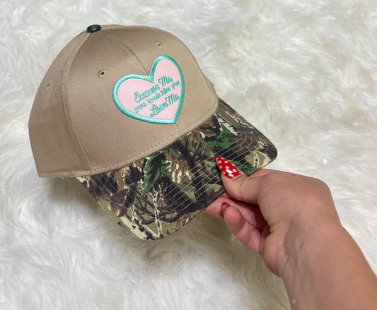 You look like you love me Camo Brim Hat | READY TO SHIP