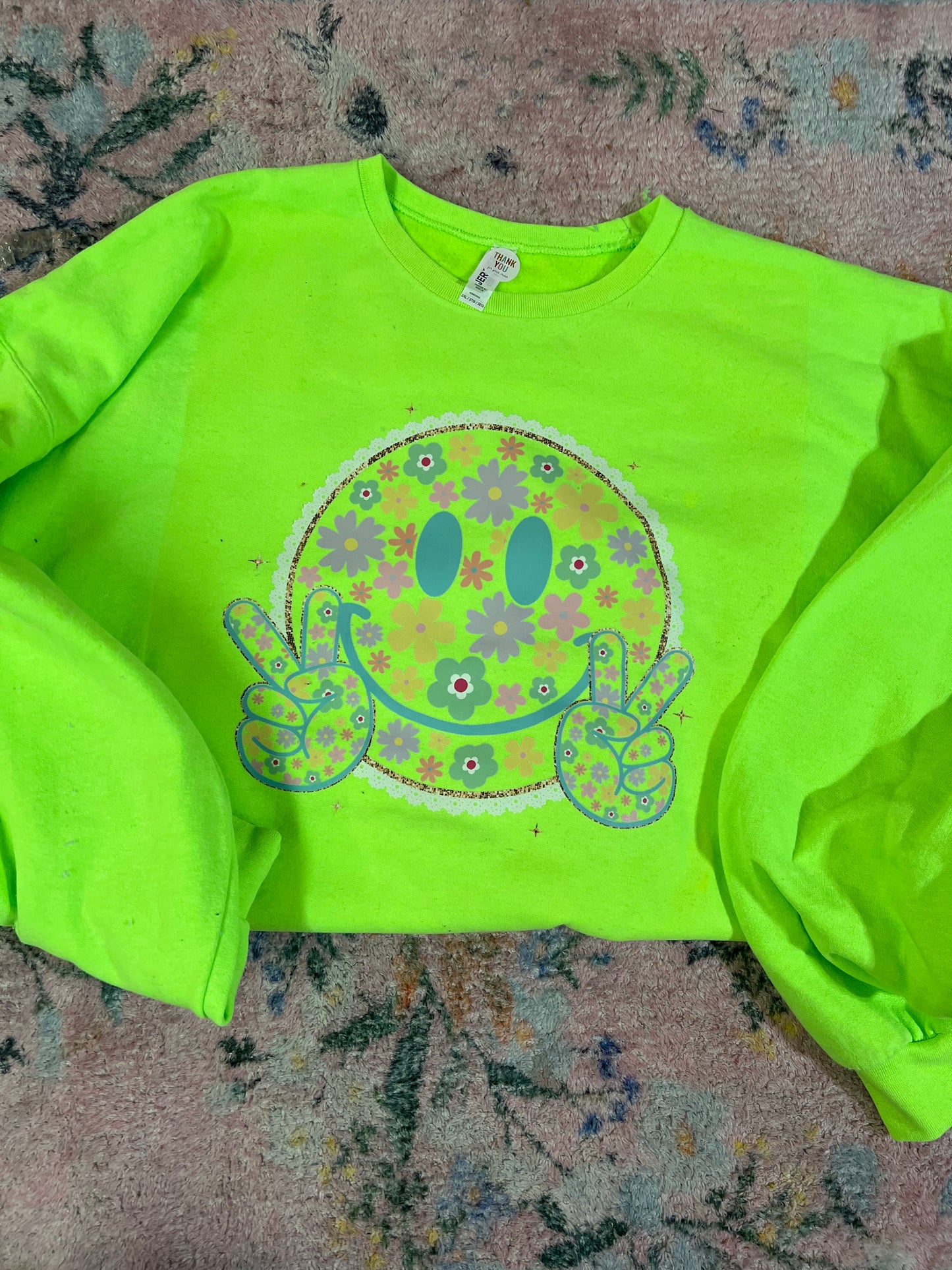 Oopsie smiley sweatshirt  | 3xl | READY TO SHIP