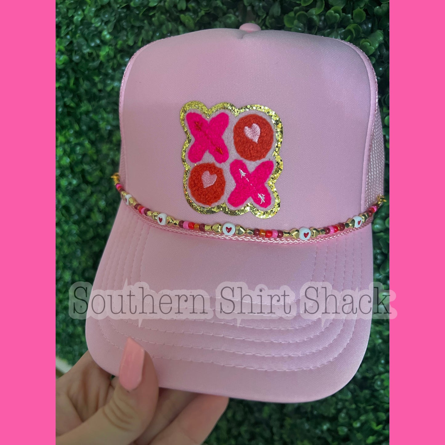 XoXo Patch Trucker Hat with Hat Charm