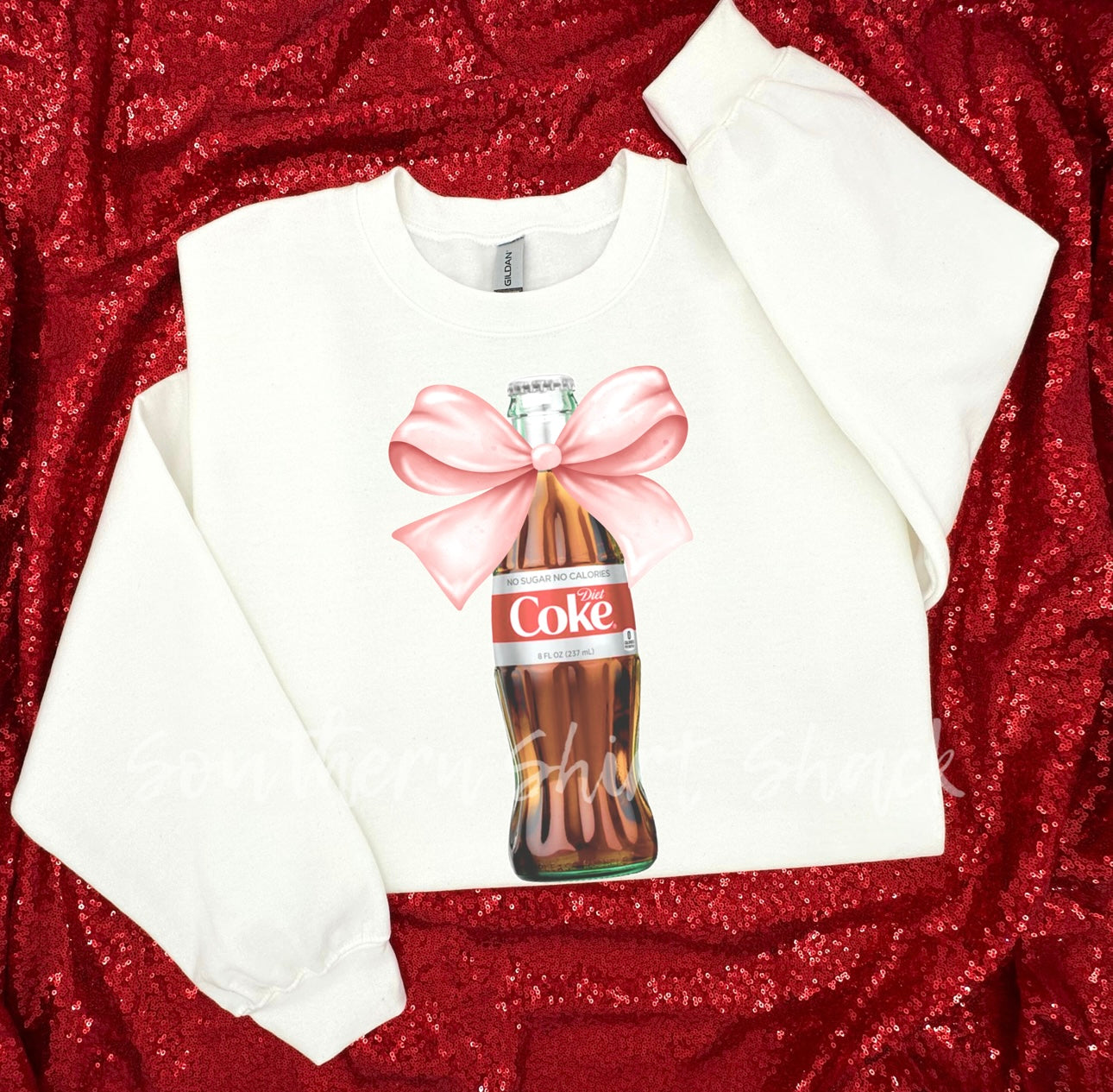 Coquette diet Cola Sweatshirt | White