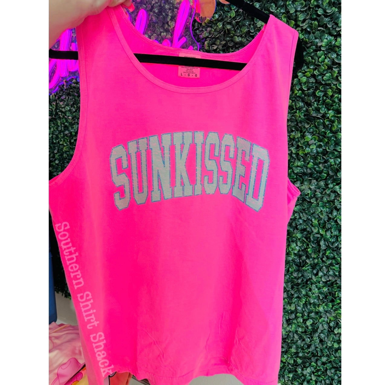 Neon Pink Sunkissed Comfort Colors Tank