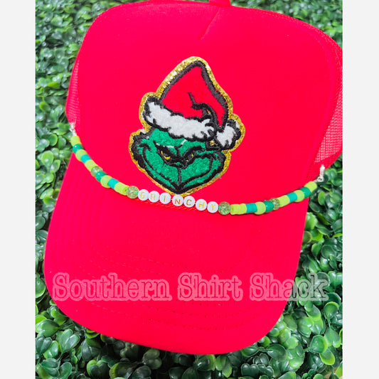 GRINCHY Trucker hat with Hat Charm