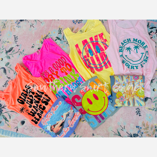 2/32.99 Summer Comfort Colors Mystery Tees |