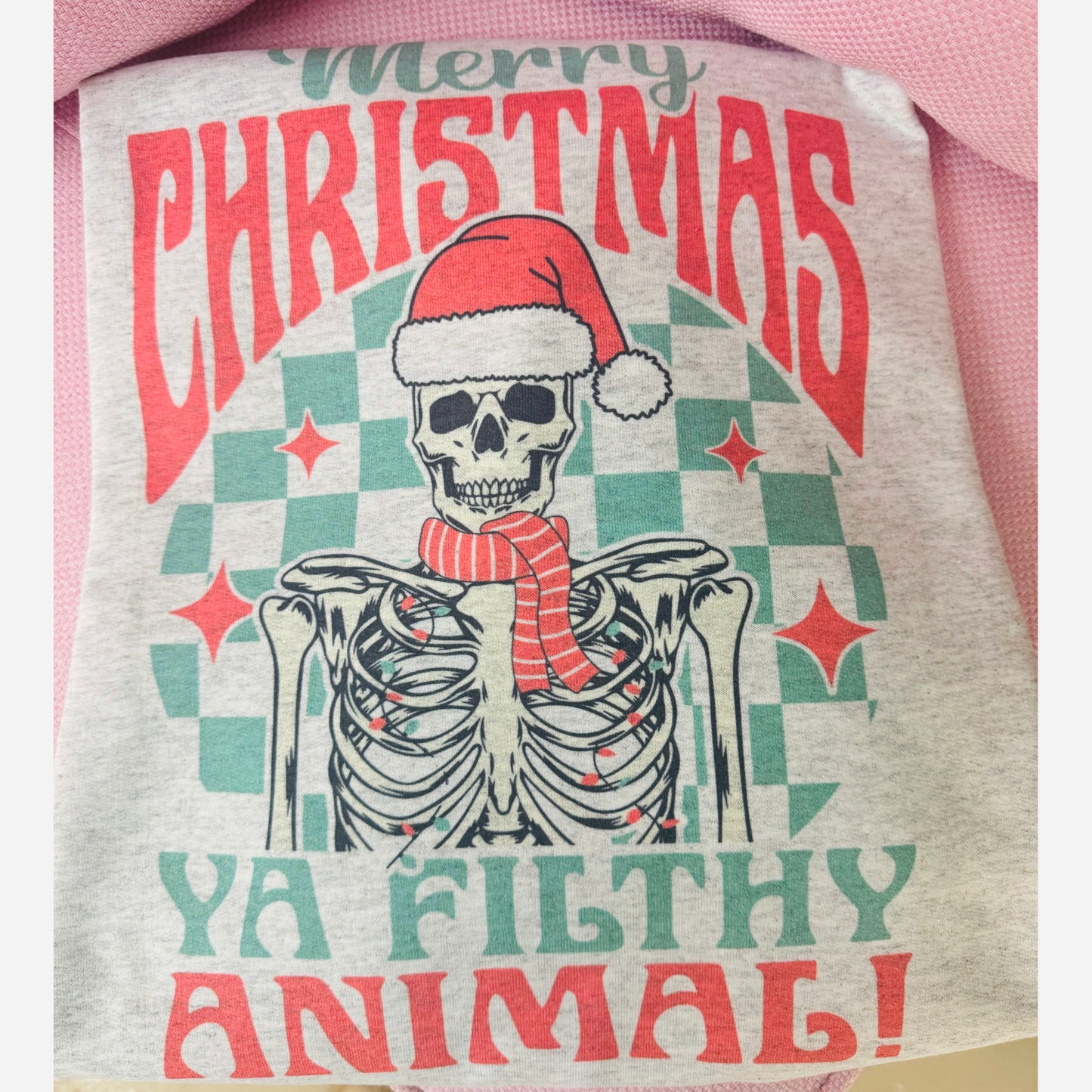 Filthy Animal Christmas Sweatshirt | Ash Gray