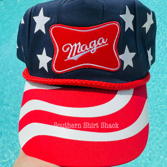 MAGA Stars and Stripes hat