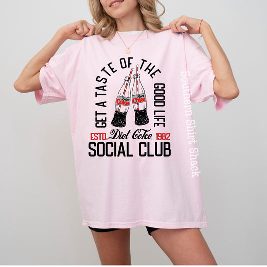 Retro Diet Cola | Pink Comfort Colors tee