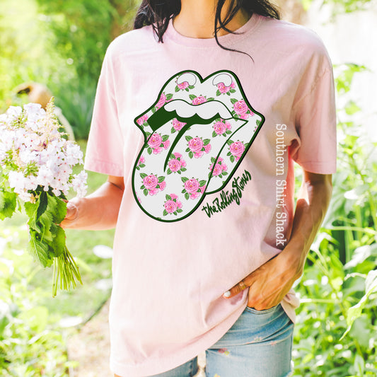 Shabby Chic Stones | Pink Comfort Colors tee