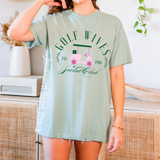 Golf Wives Club | Bay Comfort Colors tee