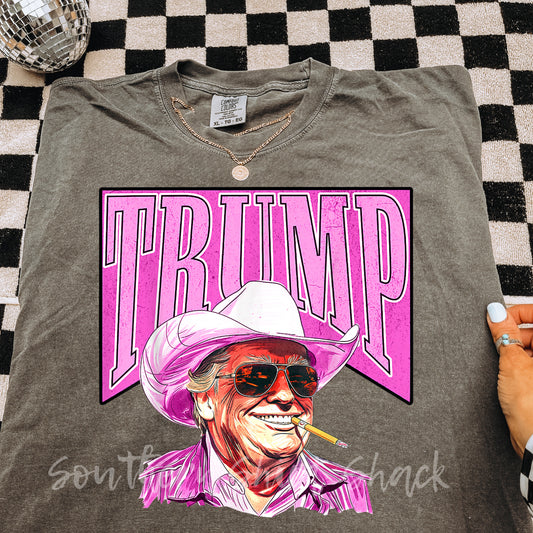 Western Pink Trump | Pepper CC tee