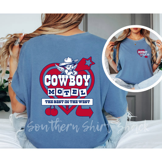 Cowboy Motel | Blue Jean CC tee