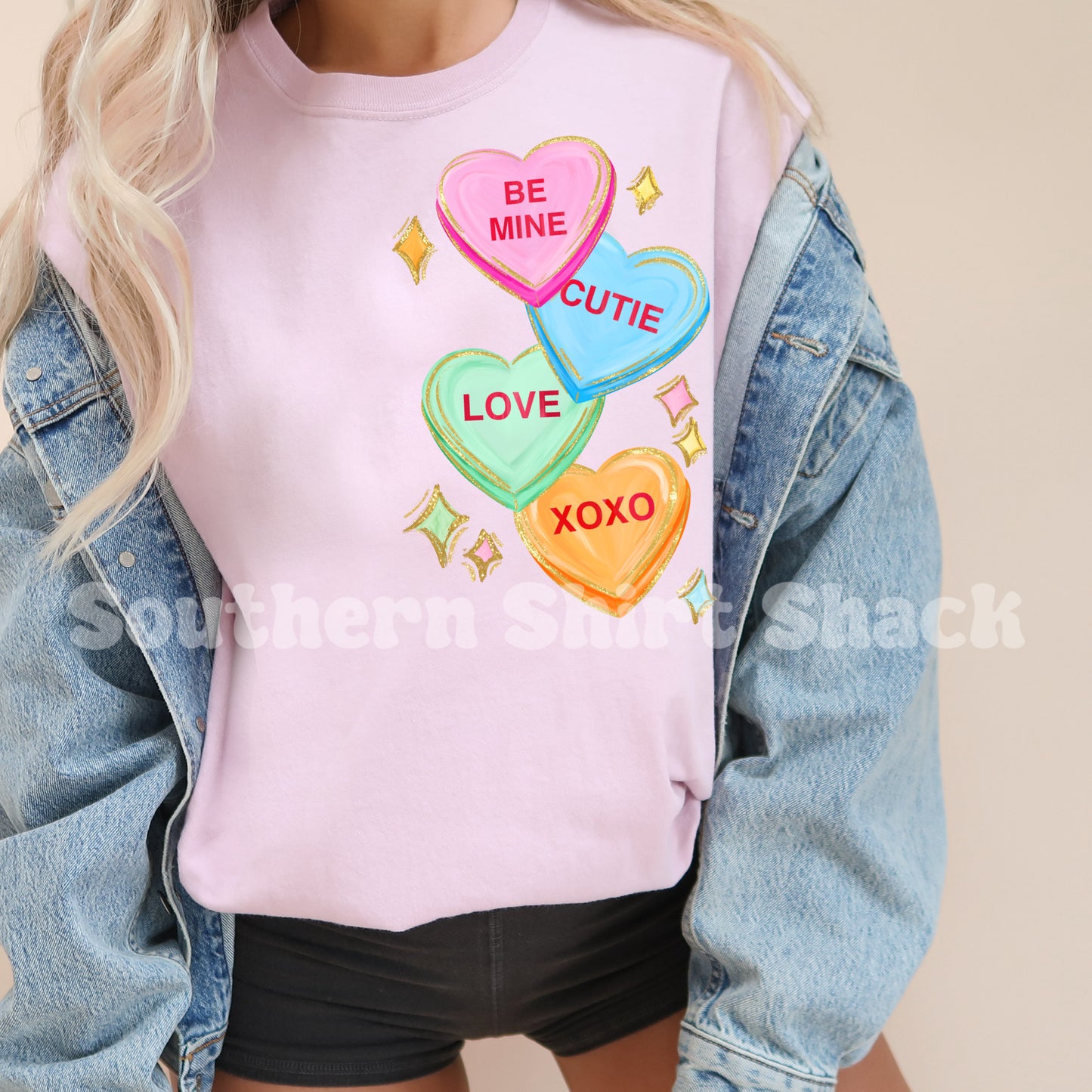 Sweethearts Comfort Colors tee | Blossom