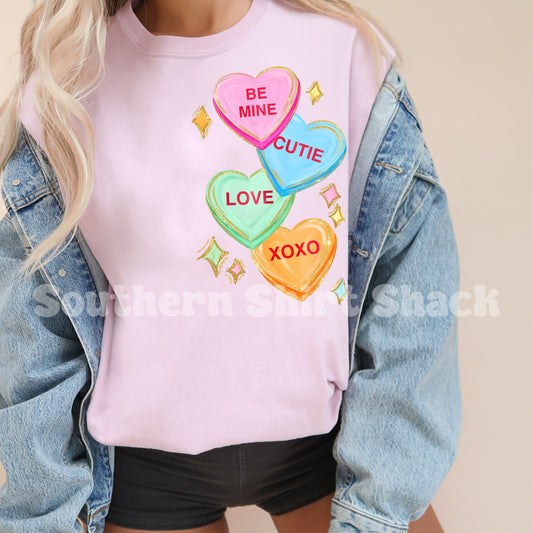 Sweethearts Comfort Colors tee | Blossom