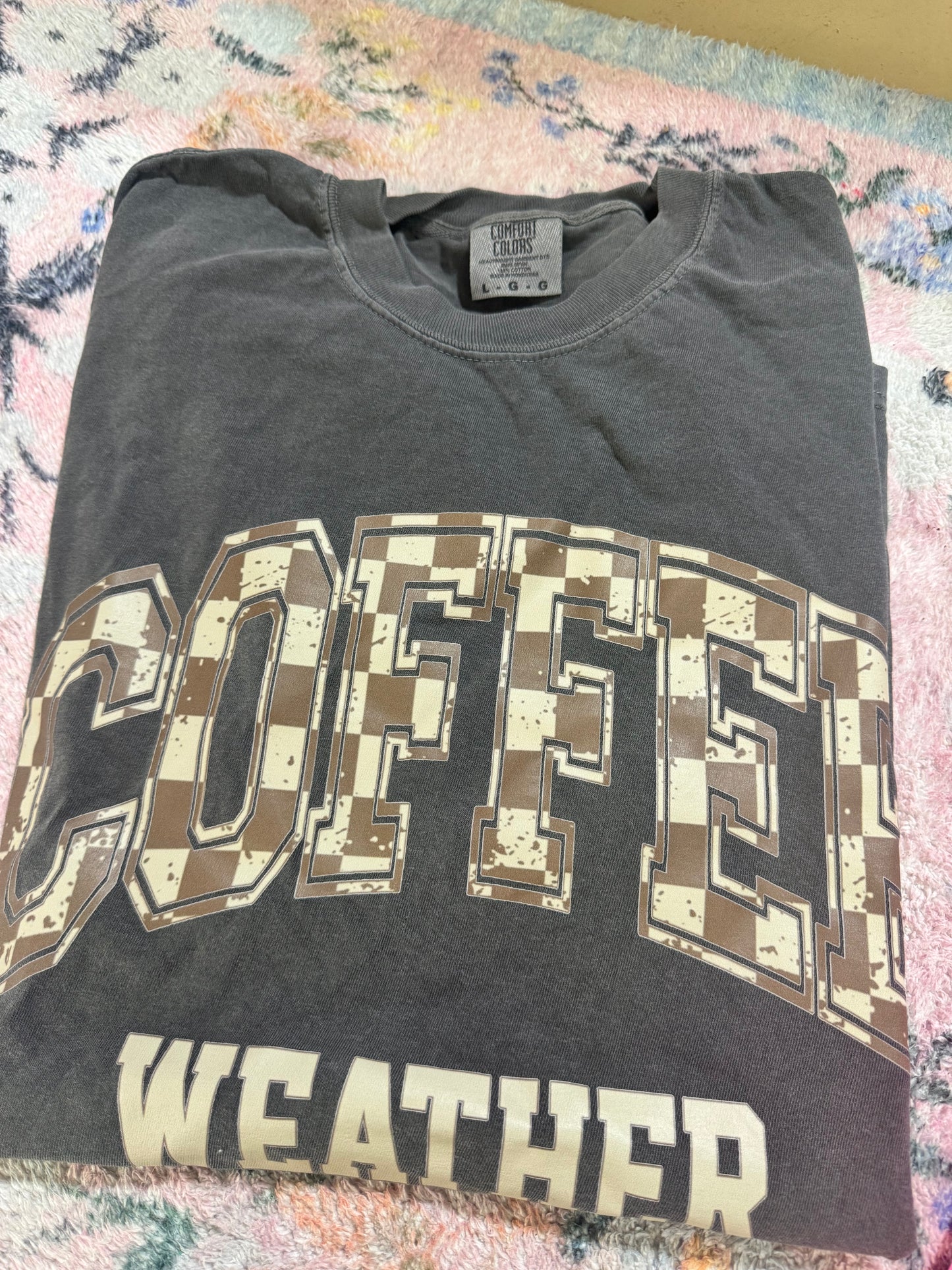 Coffee Weather T shirt | L | READY TO SHIP