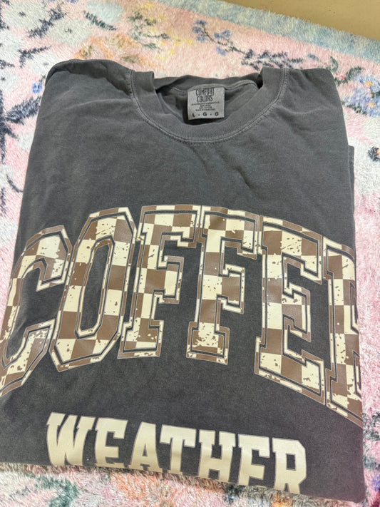 Coffee Weather T shirt | L | READY TO SHIP