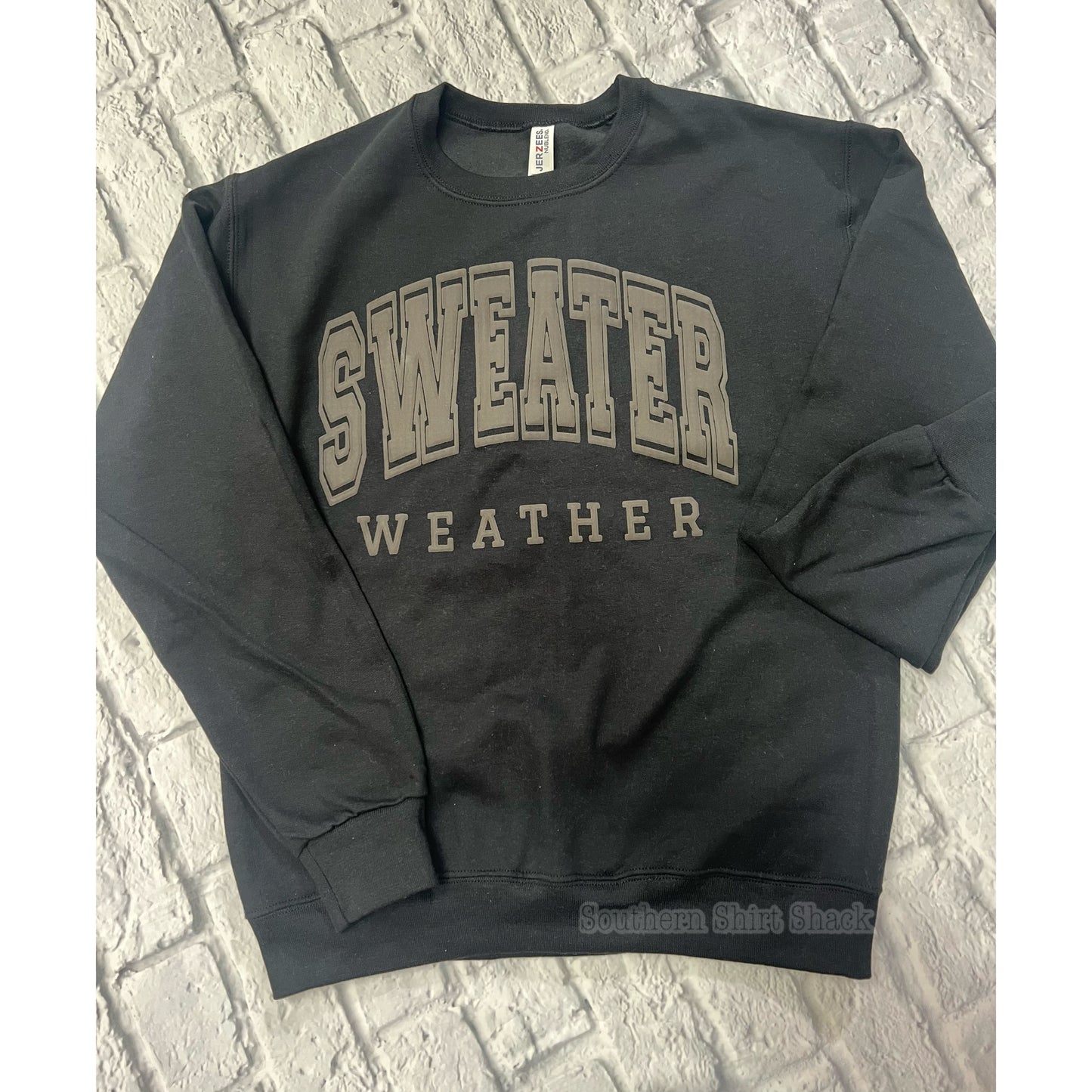 Sweater Weather Puff Print Sweatshirt