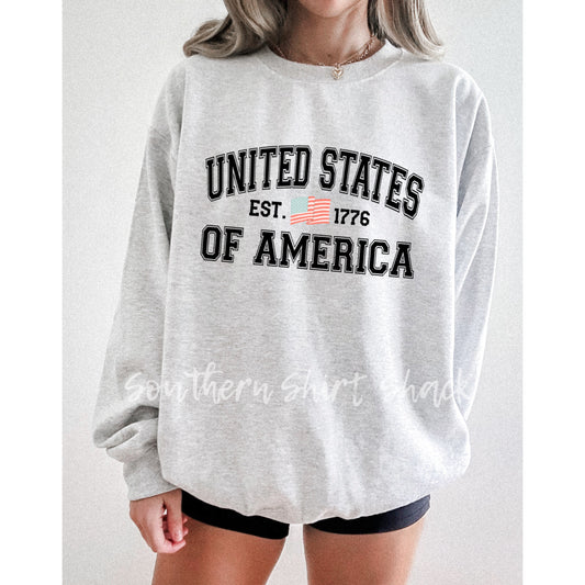 Varsity United States of America | Ash Gray Sweatshirt