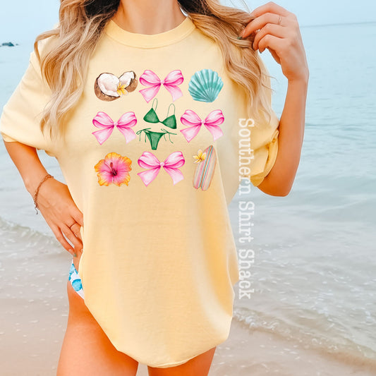 Preppy Beach Vibes | Comfort Colors Tee