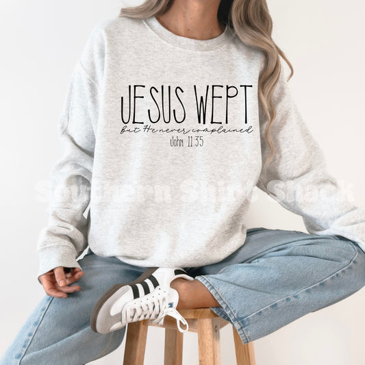 Jesus Wept Sweatshirt | Ash gray