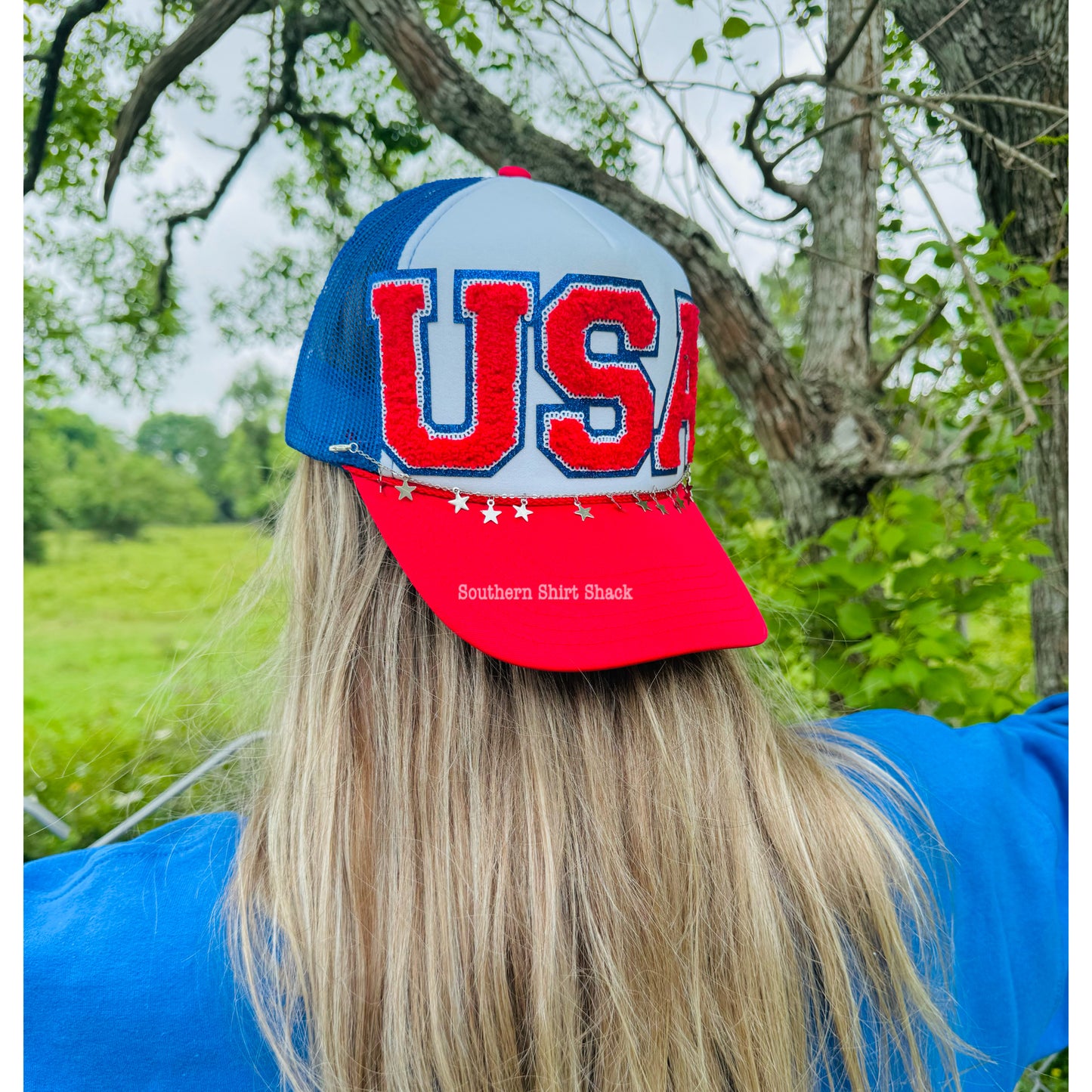 USA chenille patch Trucker Hat | ready to ship as of 6/21 and forward