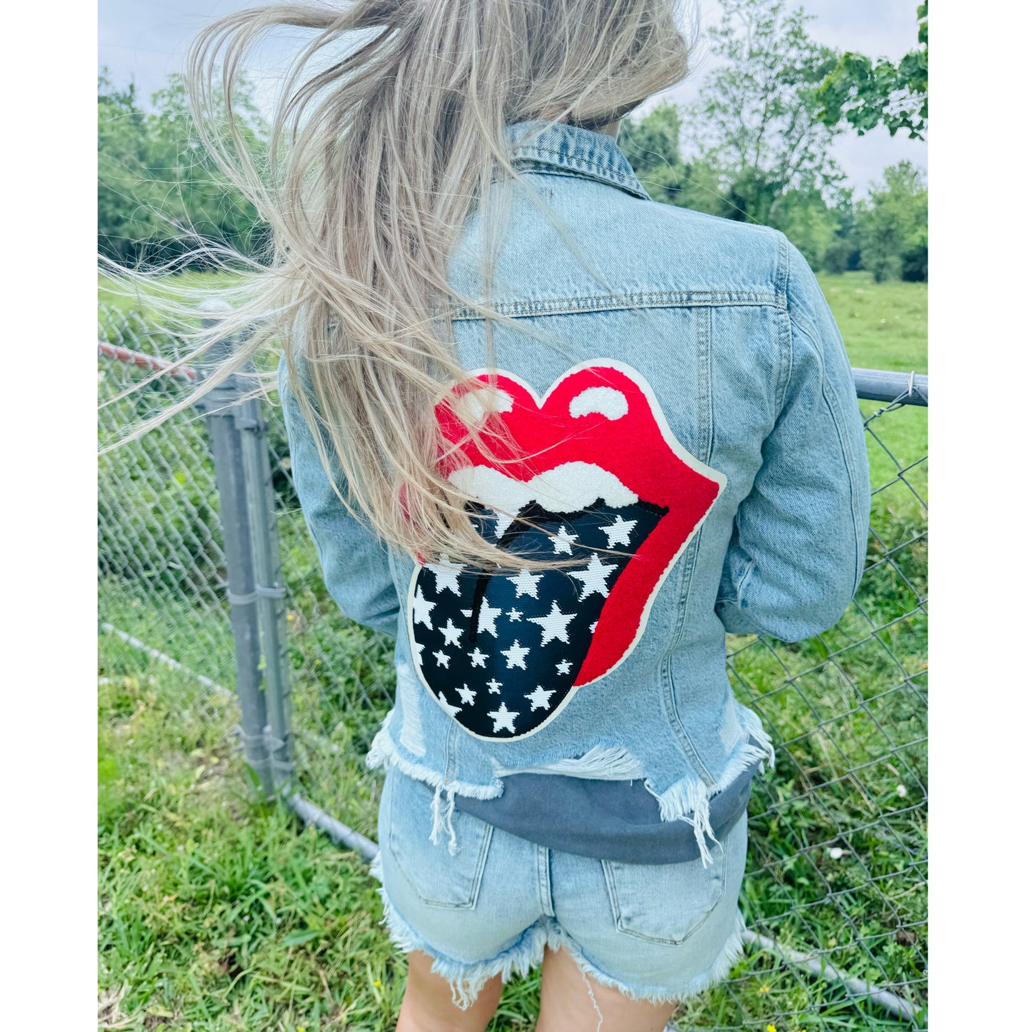 Star Spangled Denim Jacket | ready to ship