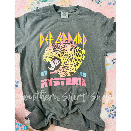 Leppard rock n roll | Pepper comfort colors tee
