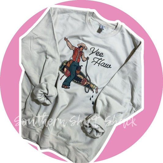 Vintage Cowboy Soda Bottle Sweatshirt | Sand