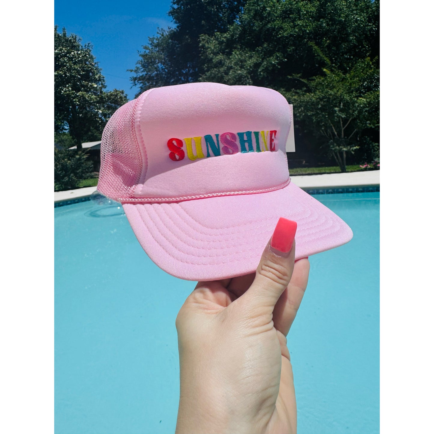 Colorful Sunshine Trucker Hat | Ready to ship