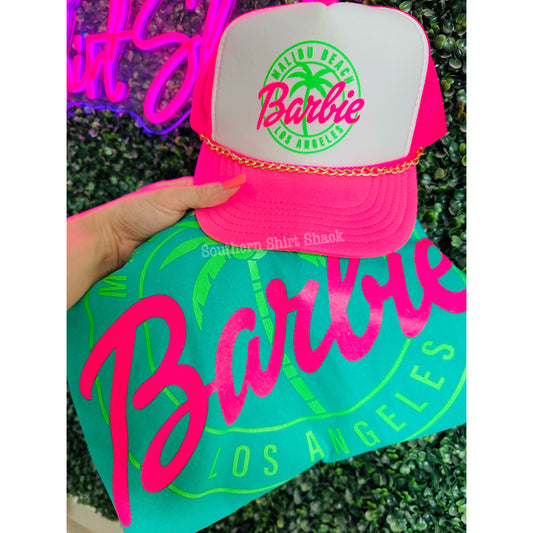 Neon Malibu Barbie Comfort Colors Tee