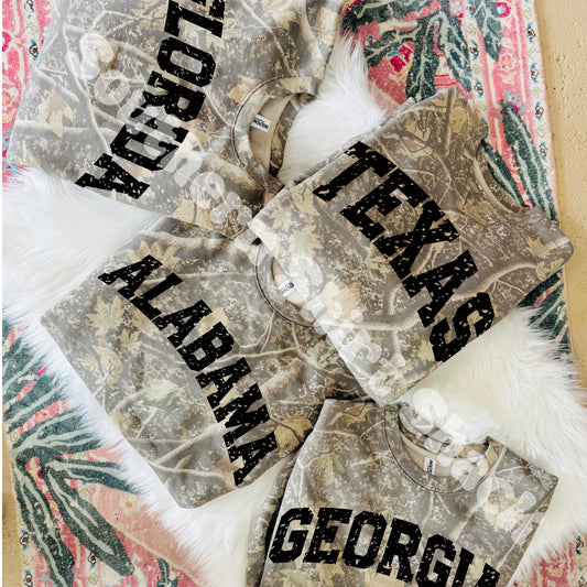 ADD YOUR STATE | Deadwood Camo Sweatshirt