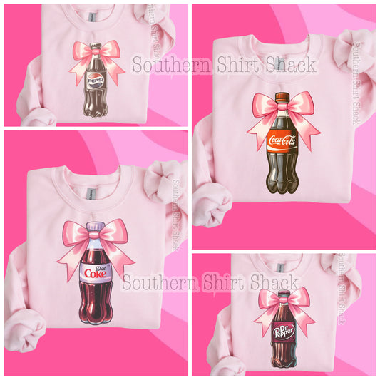Pink Bow Cola Sweatshirt