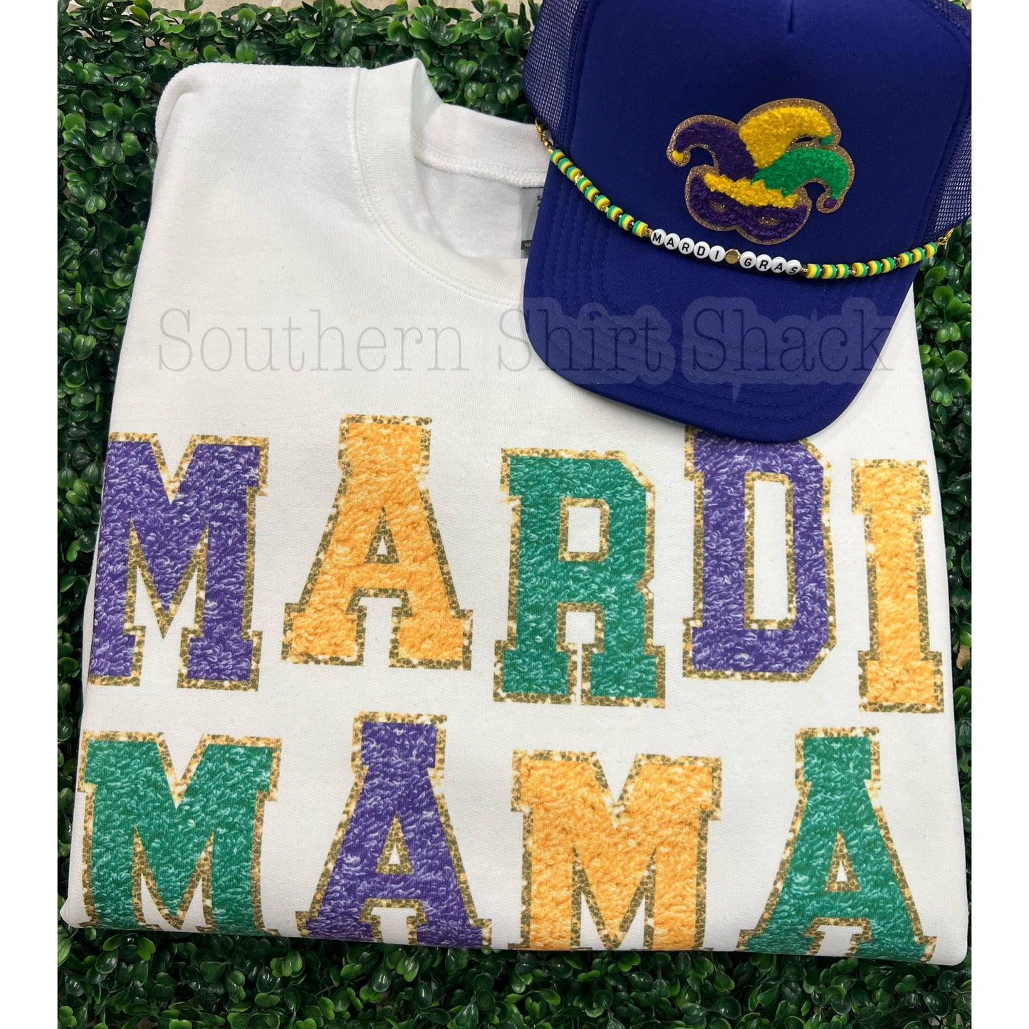 Mardi Mama Sweatshirt | White