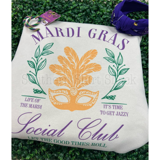 Mardi Gras Social Club Sweatshirt
