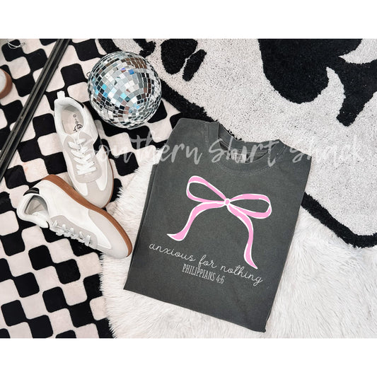 Anxious for Nothing Comfort Colors tee | Pepper