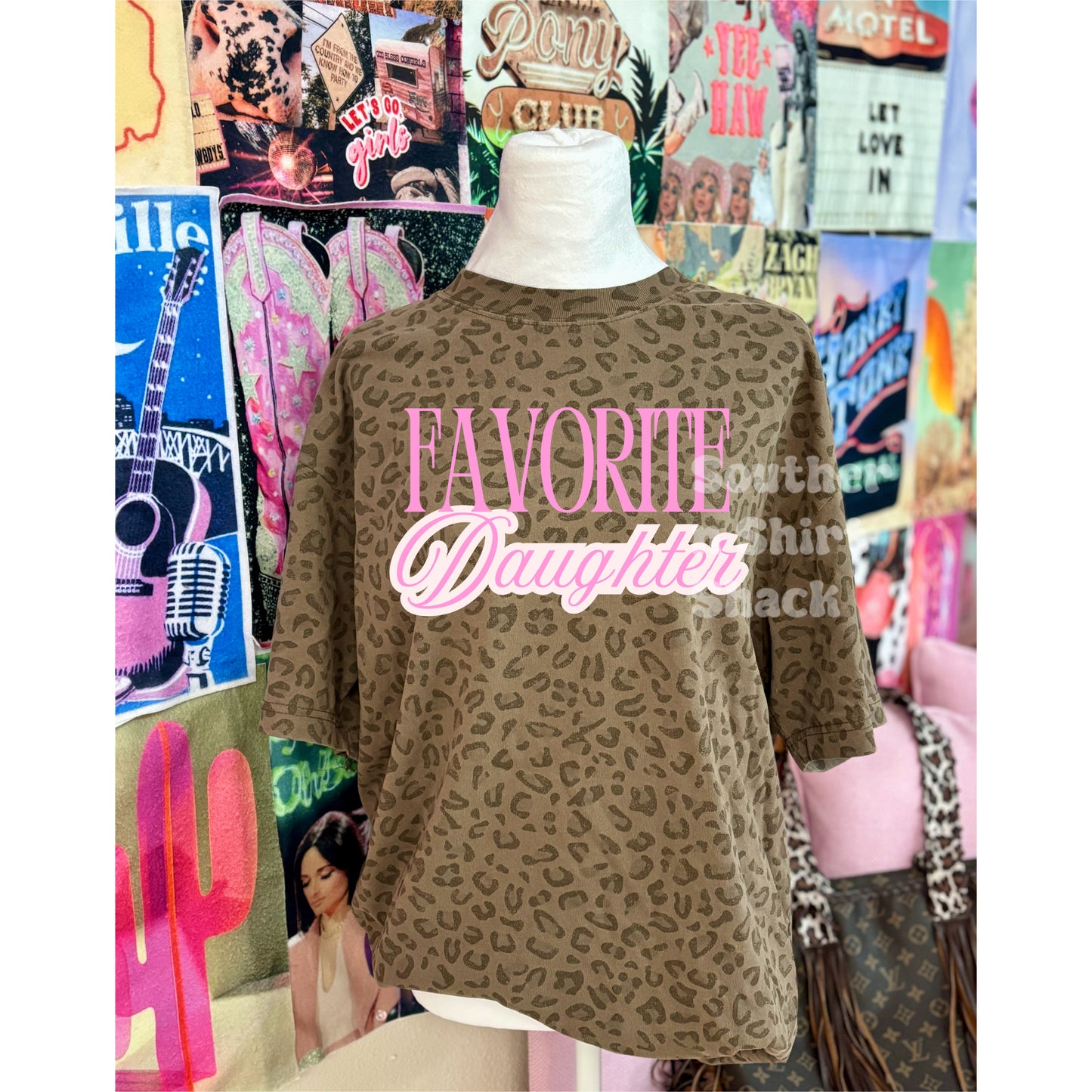 Favorite Daughter | Camel Leopard Tee