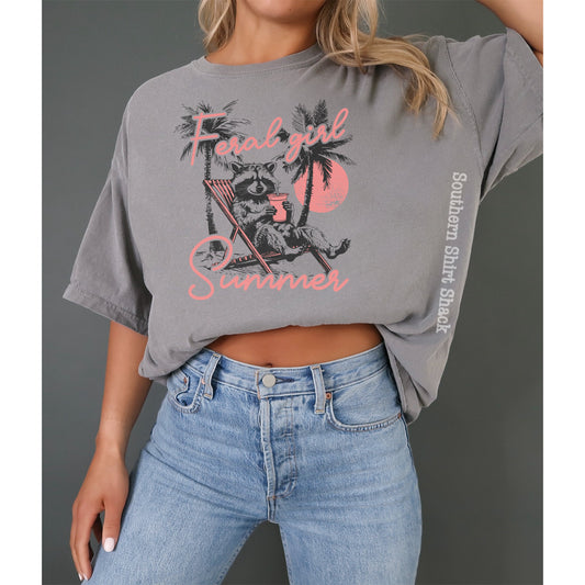 Feral girl summer CC tee