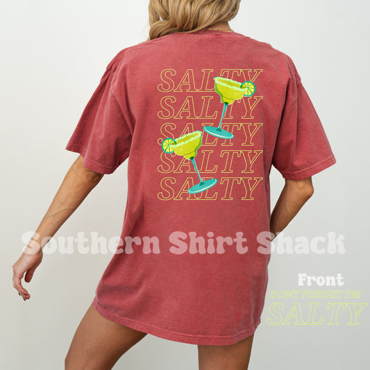 Don’t Forget I’m Salty | Crimson Comfort Colors tee