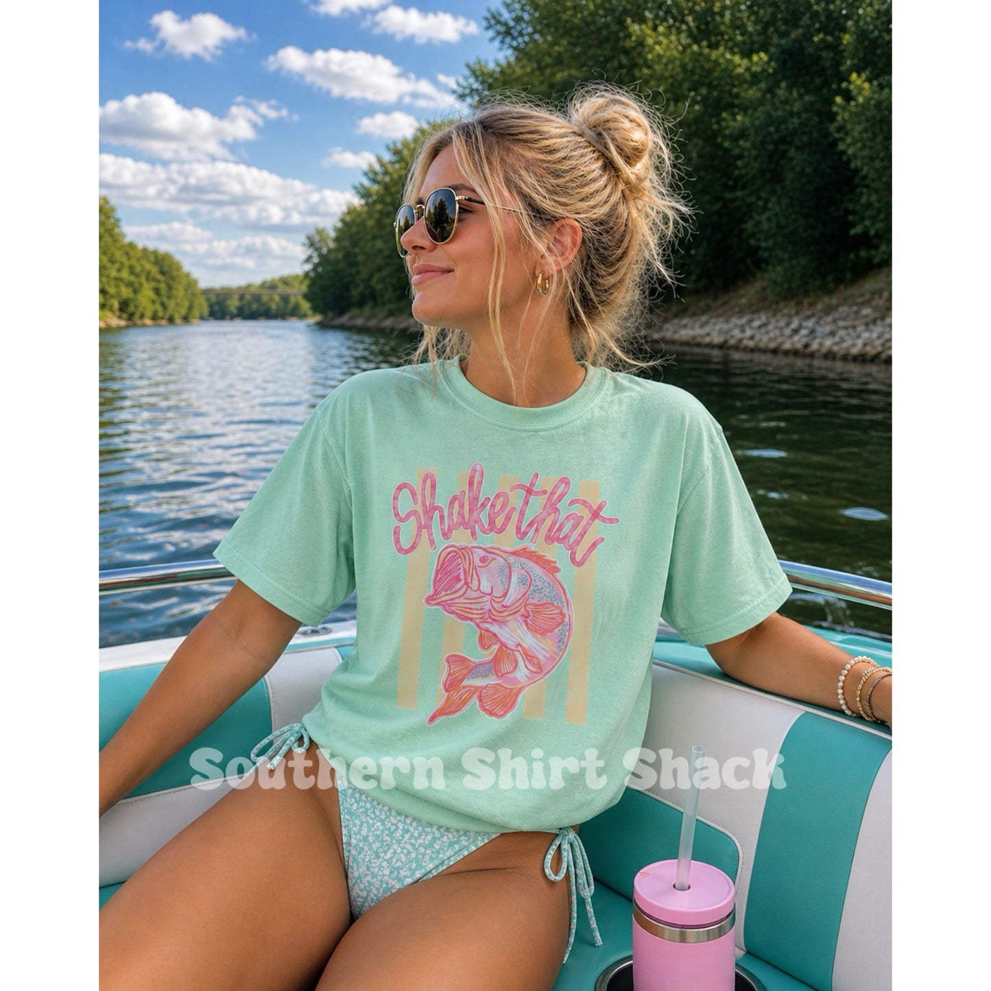 Shake that bass | Comfort Colors tee | Island Reef
