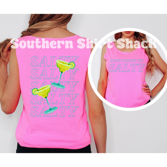 Don’t forget im Salty Comfort Colors tank | Neon Pink