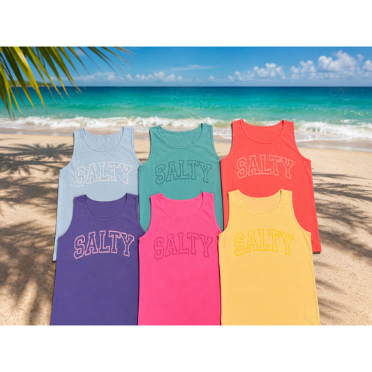 SALTY PUFF MONOCHROMATIC TANKS | COMFORT COLORS