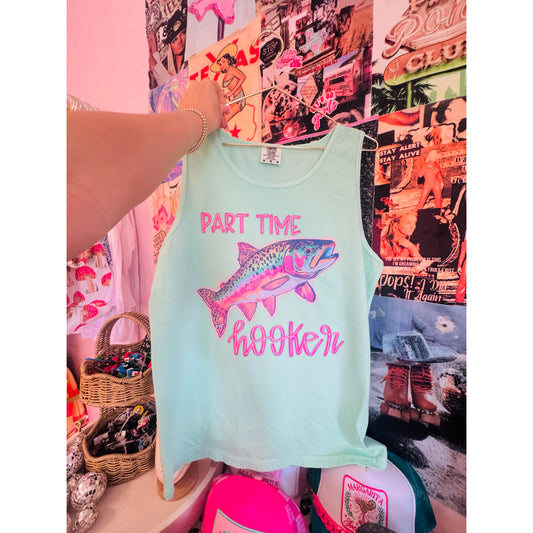 Part time hooker Comfort Colors Tank | Island Reef